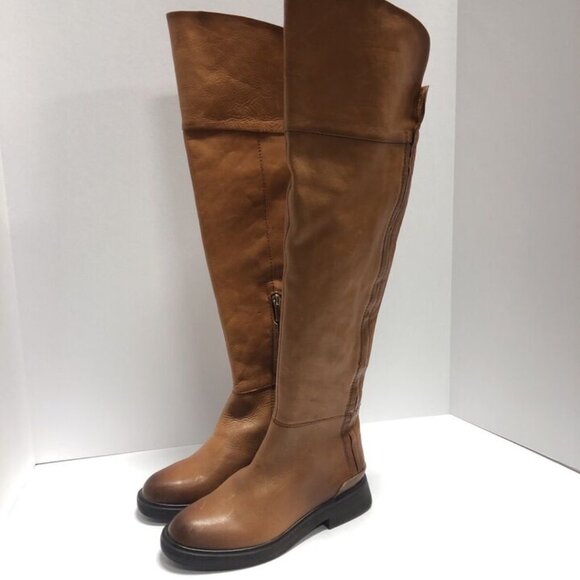 Franco Sarto Brown Over the Knee Boots - Picture 5 of 7
